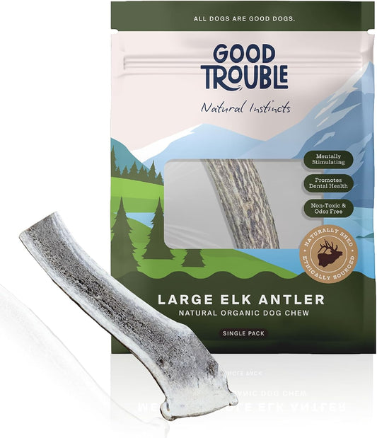 Wild Elk Antler Dog Chew – Large Split (Single)