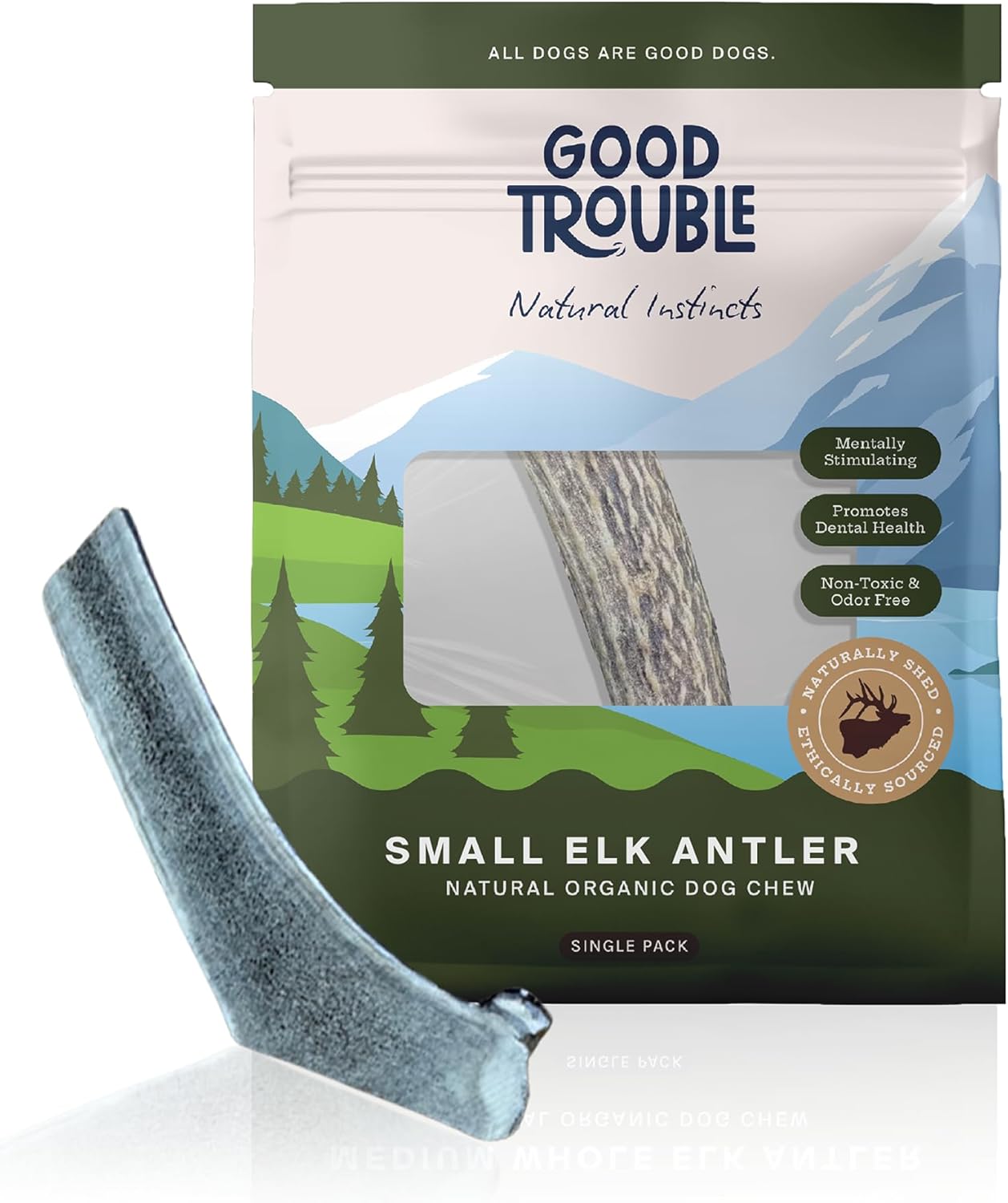 Wild Elk Antler Dog Chew – Small Split (Single)