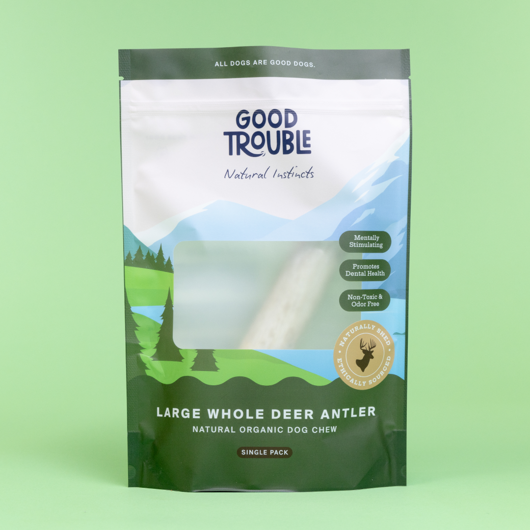Wild Deer Antler Dog Chews (Single Pack)